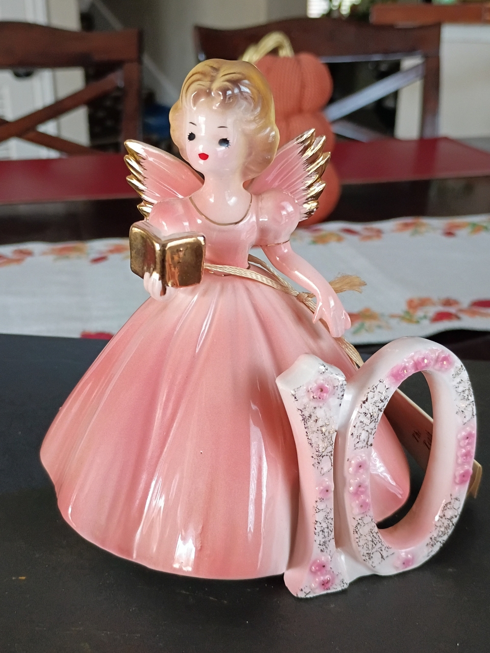 1950s Josef Originals 10th Birthday Angel porcelain figurine
